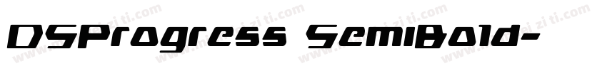 DSProgress SemiBold字体转换